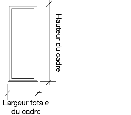 Door Diagram 100 and 300 Overall frame height